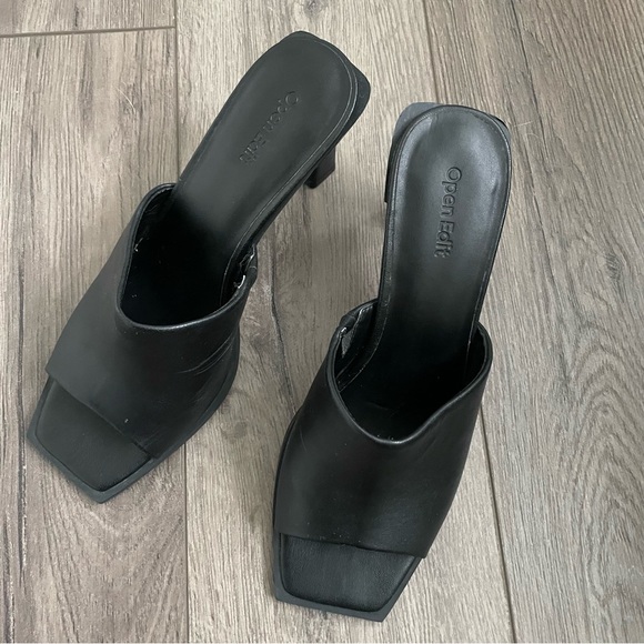 Nordstrom Open Edit Black sandal high heels - Picture 6 of 7